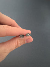 Load image into Gallery viewer, Sterling silver eye stud earrings