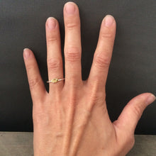 Load image into Gallery viewer, 22k solid gold and sterling silver stacking ring