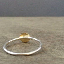 Load image into Gallery viewer, 22k solid gold dot stacking ring