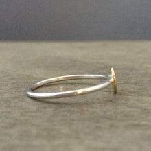 Load image into Gallery viewer, 22k solid gold dot stacking ring