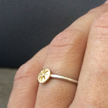 Load image into Gallery viewer, 22k solid gold dot stacking ring