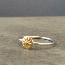 Load image into Gallery viewer, 22k solid gold dot stacking ring