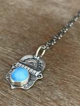 Load image into Gallery viewer, Kazakhstan lavender turquoise charm necklace