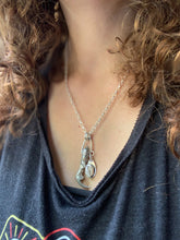 Load image into Gallery viewer, Cast owl talon and crystal pendant