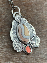 Load image into Gallery viewer, Agate and garnet charm