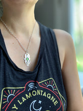 Load image into Gallery viewer, Owl pendant #11 - Serpentine and Citrine