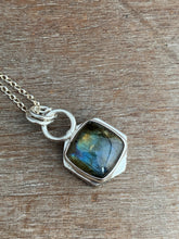 Load image into Gallery viewer, Labradorite double sided pendant