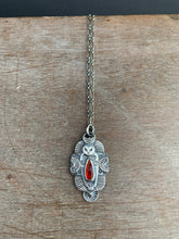 Load image into Gallery viewer, Owl pendant #5 - hessonite garnet