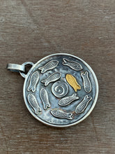 Load image into Gallery viewer, Silver fish parable pendant