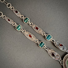 Load image into Gallery viewer, Large variscite shield necklace.