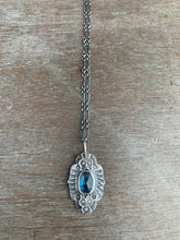 Load image into Gallery viewer, Moss kyanite charm necklace