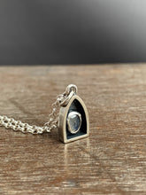 Load image into Gallery viewer, #1 Tiny moonstone charm with 18” rolo chain included