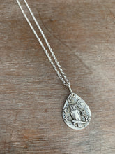 Load image into Gallery viewer, Silver owl charm