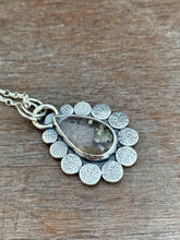 Load image into Gallery viewer, Small Quartz Medallion with Pyrite Inclusions