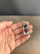Load image into Gallery viewer, Rosarita and Cast Succulent Sacred Heart Pendant