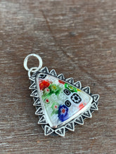 Load image into Gallery viewer, Clear Millefiori glass pendant