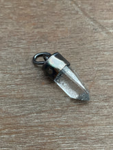 Load image into Gallery viewer, Small Icy Quartz crystal point necklace