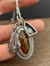 Load image into Gallery viewer, Melody stone, Cicada wings, and Moonstone charms