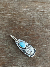 Load image into Gallery viewer, Larimar flower charm