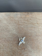 Load image into Gallery viewer, Small kyanite stamped bird pendant