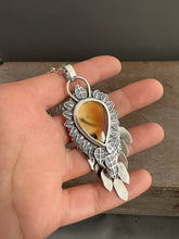 Load image into Gallery viewer, back of owl pendant by proxartist