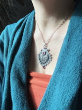 Load image into Gallery viewer, Garnet Sacred Heart pendant