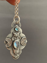 Load image into Gallery viewer, Lucy Owl with Topaz and Moonstone