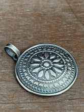 Load image into Gallery viewer, Silver fish parable pendant with labradorite