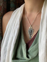 Load image into Gallery viewer, Net Jasper Amazonite and Citrine sacred heart pendant