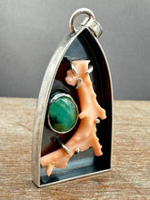 Load image into Gallery viewer, Coral and Peruvian Opal Shrine