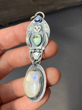 Load image into Gallery viewer, Moonstone Owl Pendant
