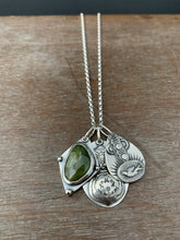 Load image into Gallery viewer, Green Sapphire, Bear, Bee, and Bird charms