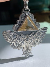 Load image into Gallery viewer, Moth Pendant with Sparkly Triangular Scapolite.