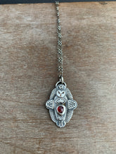 Load image into Gallery viewer, Owl pendant #3 - Garnet