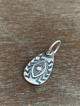 Load image into Gallery viewer, Silver eye charm