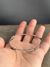 Load image into Gallery viewer, Sterling silver fish bangle