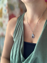 Load image into Gallery viewer, Purple tourmaline charm necklace