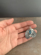 Load image into Gallery viewer, Our Lady of Guadalupe and teal kyanite charm set
