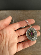 Load image into Gallery viewer, Raw tourmaline set in 22k gold
