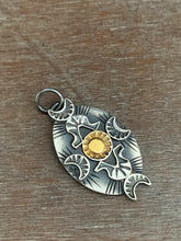 Load image into Gallery viewer, Golden sun pendant