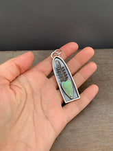Load image into Gallery viewer, Variscite sacred heart shrine pendant