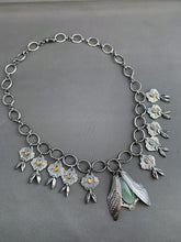 Load image into Gallery viewer, Cicada Wing and Lilac Pod Elaborate Necklace