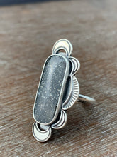 Load image into Gallery viewer, Pyrite in quartz with moon accents size 7