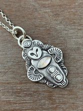 Load image into Gallery viewer, Owl pendant #19 - Rainbow Moonstone
