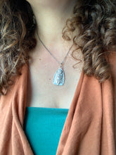 Load image into Gallery viewer, Sterling silver Owl crescent moon pendant