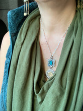Load image into Gallery viewer, Frosty Apatite Snowflake Pendant