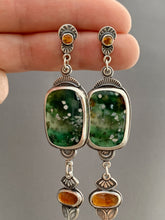 Load image into Gallery viewer, Multi stone dangle earrings
