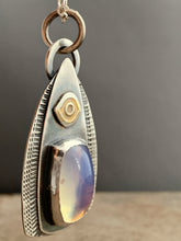 Load image into Gallery viewer, Opalite glass with 24k gold keum boo pendant