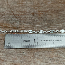 Load image into Gallery viewer, Add a chain to a necklace, small sparkly 2.6mm sequin sterling chain