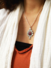 Load image into Gallery viewer, Pink Sapphire Set in 22k Gold